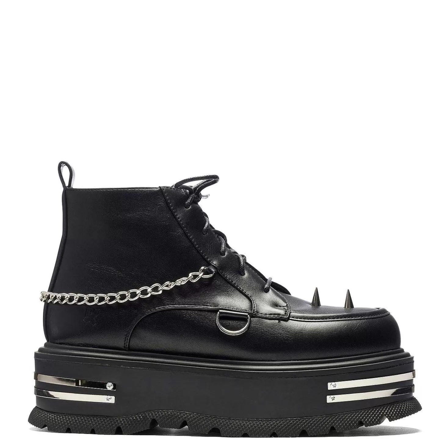 KOI footwear Enkel Laarzen-De Silence Platform Grunge-Laarzen - Zwart