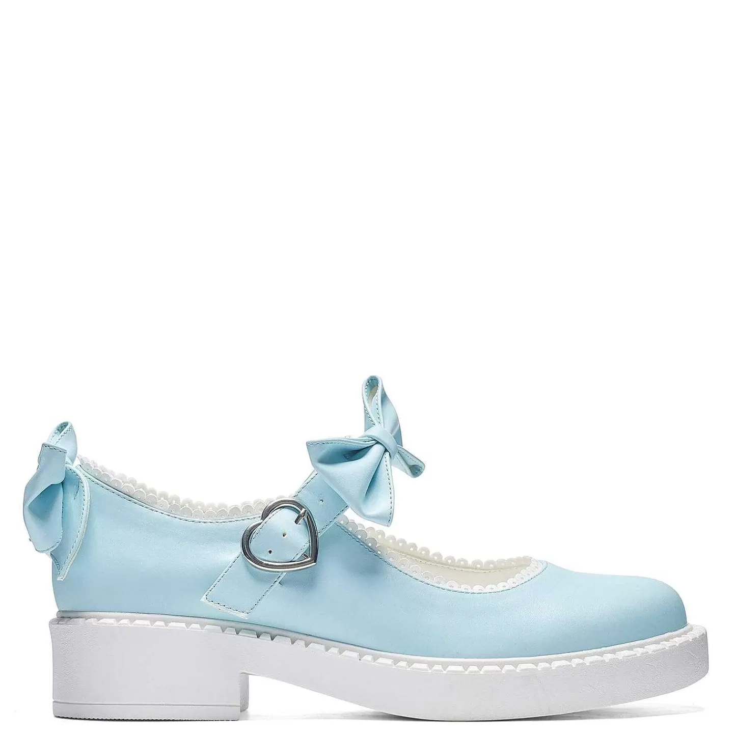 KOI footwear Platte Mary Janes-Fairy Kanten Kleedje Mary Janes - Babyblauw