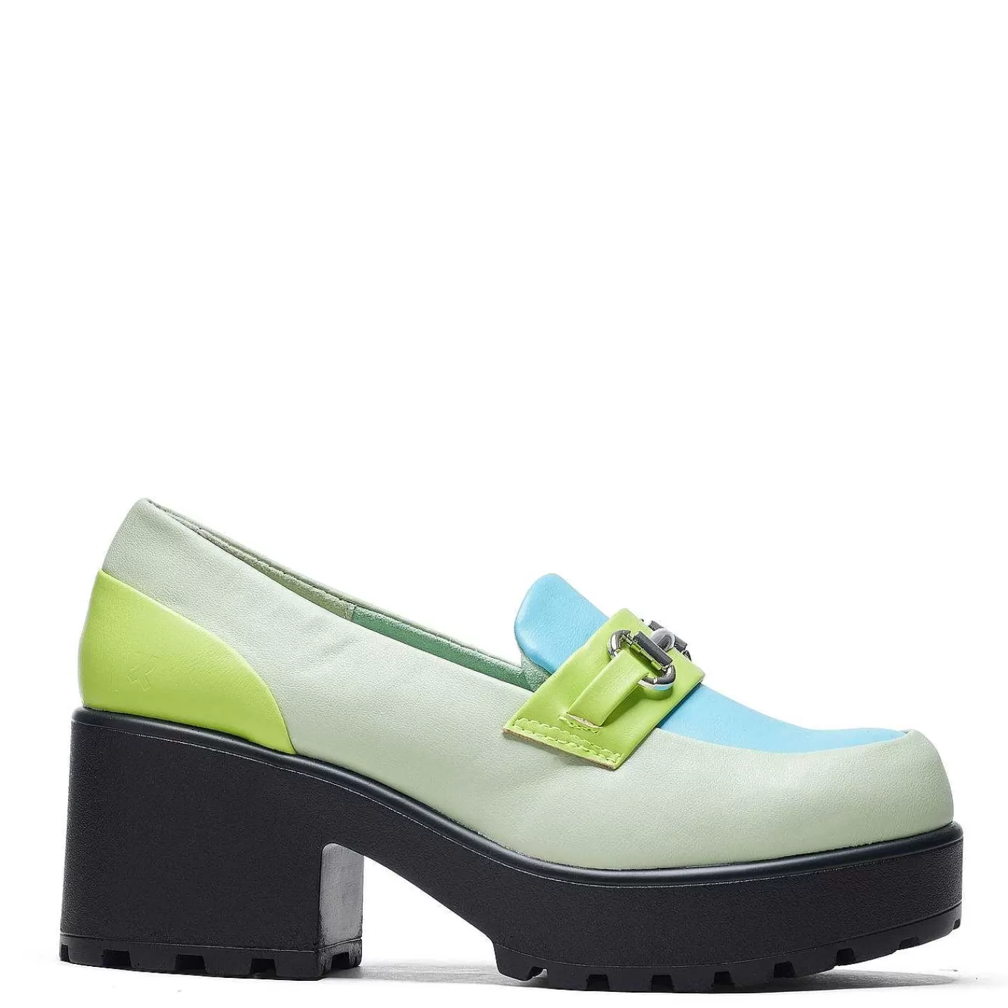 KOI footwear Loafers-High Class Chunky Schoenen - Mint Pastel