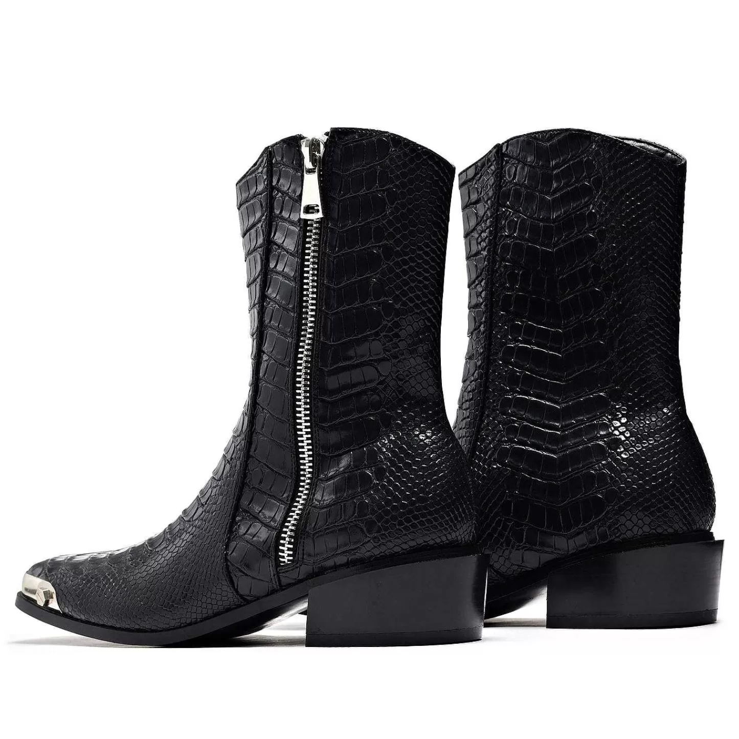 KOI footwear Laarzen Met Hak-Hogere Outlaws Coal Snake Cowboylaarzen Voor Heren