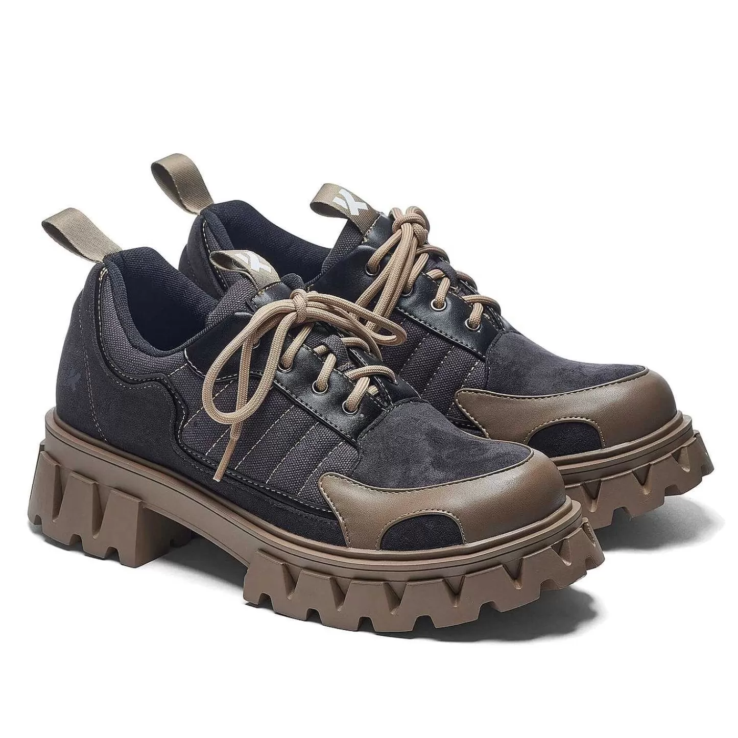 KOI footwear Veters Omhoog-The Force Chunky Kombat-Schoenen Voor Heren - Desert Dust